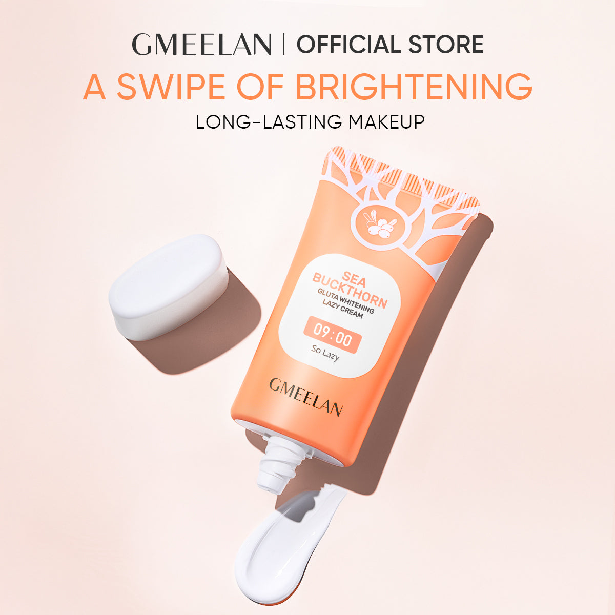 GMEELAN Gluta Whitening Lazy Cream Skincare Lotion Whitening Cream Barrier Repair Facial Moisturize long-lasting makeup