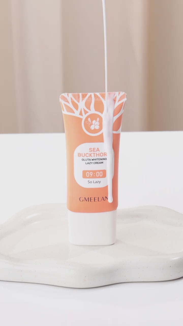 GMEELAN Gluta Whitening Lazy Cream Skincare Lotion Whitening Cream Barrier Repair Facial Moisturize long-lasting makeup